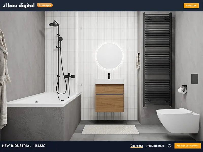 Bau Digital | Badezimmer, Ausstattung, Konzept, Einrichtung